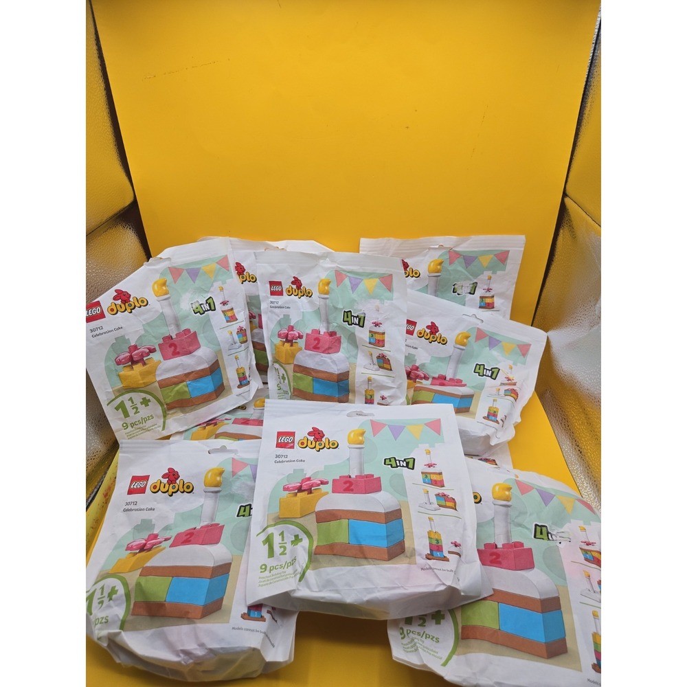 LEGO DUPLO Celebration Cake 30712 Lot of 10 Sealed Birthday Party Favors NEW